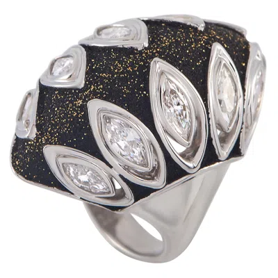 Pre-owned Lb Exclusive Platinum 2.43ct Diamond Statement Ring In Multi