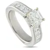 Lb Exclusive Platinum 2.87 Ct Diamond Ring Mf02-082525 In Metallic