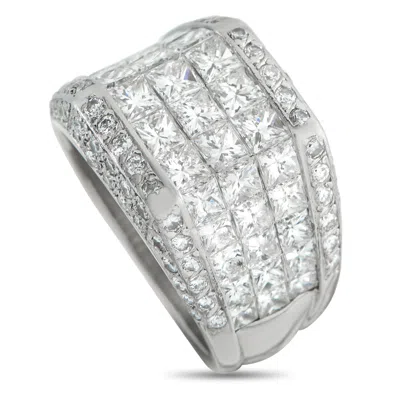 Lb Exclusive Platinum 3.07ct Diamond Ring Mf12-051526 In Silver