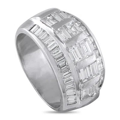 Lb Exclusive Platinum 3.0ct Diamond Ring Mf24-110525 In Metallic