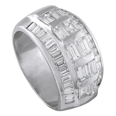 Pre-owned Lb Exclusive Platinum 3.0ct Diamond Ring Mf24-110525 In Multi