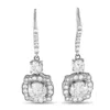 Lb Exclusive Platinum 3.30ct Diamond Earrings #5242 In Metallic