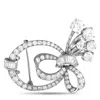 Lb Exclusive Platinum 3.90ct Diamond Brooch Mf06-072524 In White