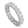 Lb Exclusive Platinum 5.02ct Diamond Eternity Band Ring Mf11-112425 In Metallic