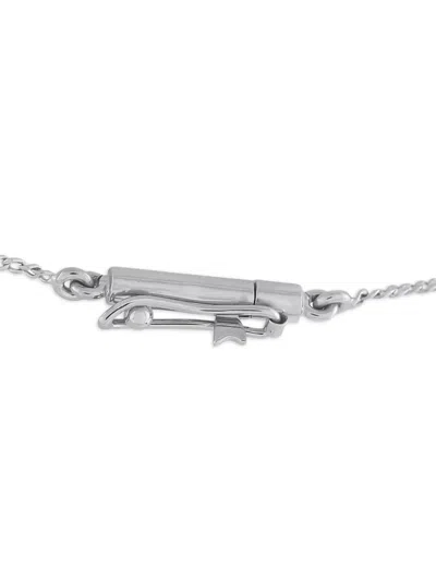 Pre-owned Lb Exclusive Platinum Art Deco Sapphire And Diamond Necklace In Silver