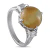 Lb Exclusive Platinum Diamond And Cats Eye Ring Mf03-062325