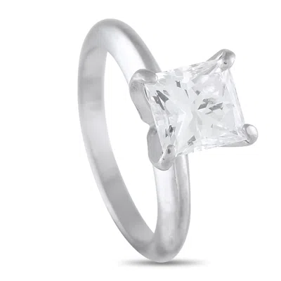 Lb Exclusive Platinum Diamond Ring Mf02-080725 In White