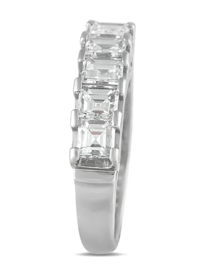 Pre-owned Lb Exclusive Platinum Five-stone Diamond Ring In Gray