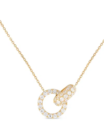 Pre-owned Lb Exclusive  18k Yellow Gold Diamond Necklace