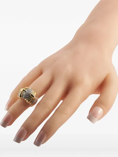 Pre-owned Lb Exclusive Round-cut Diamond Ring In Gold