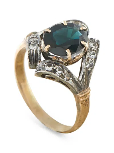 Pre-owned Lb Exclusive Sapphire And Diamond Ring In Pink