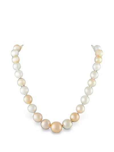 Pre-owned Lb Exclusive South Sea Pearl Necklace In Neutrals