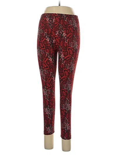 Pre-owned Lbisse Leggings In Red
