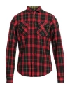 L.b.k. L. B.k. Man Shirt Red Size M Polyester, Viscose, Elastane