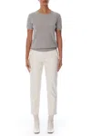 Lblc The Label Alex Short Sleeve Sweater In Dove In Gray