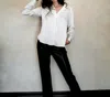 Lblc The Label Annie V Neck Blouse In Ivory In Multi