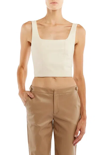 Lblc The Label Benny Bustier Top In Ivory In Neutral