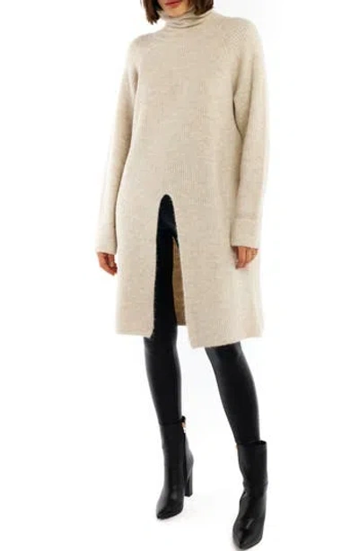 Lblc The Label Billy Long Turtleneck Sweater In White