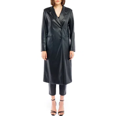 Lblc The Label Bina Faux Leather Jacket In Black