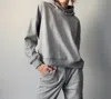 Lblc The Label Brenna Hoodie In Heather Grey In Gray