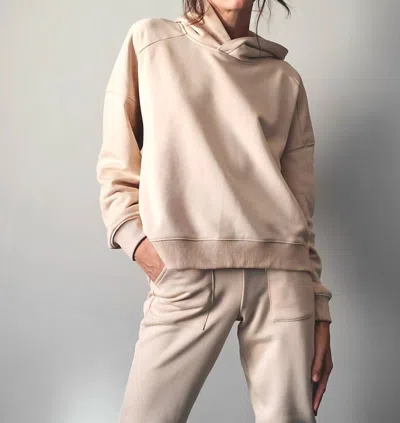Lblc The Label Brenna Hoodie In Sand In Brown