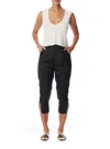 Lblc The Label Brie Vegan Silk Pleated Pant In Black In Black