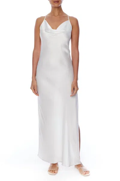Lblc The Label Camila Cowl Dress In Winter White