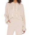 Lblc The Label Charlie Cozy Ribbed Hoodie In Oatmeal In Neutral