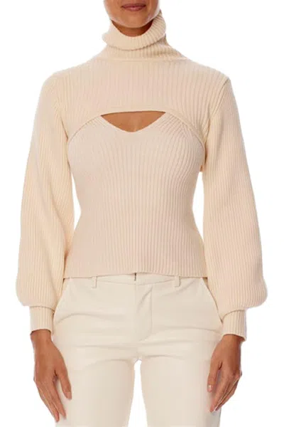 Lblc The Label Erikka Two Piece Sweater In Creme In Neutral