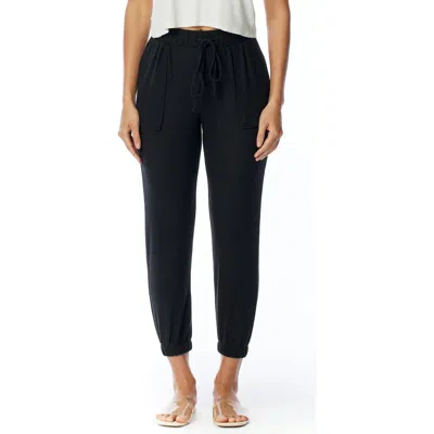 Lblc The Label Erza Cozy Jogger Pants In Black