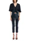 Lblc The Label Frankie Top In Black In Blue