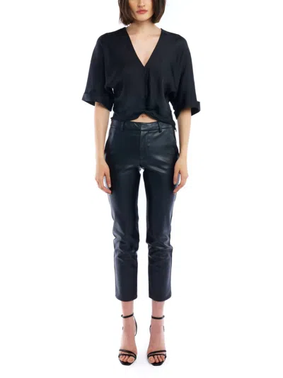 Lblc The Label Frankie Top In Black In Blue