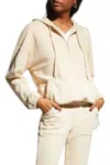Lblc The Label Joey Hooded Pullover In Sand In White