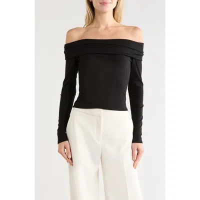 Lblc The Label Josie Off The Shoulder Top In Black