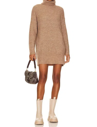 Lblc The Label Kiara Sweater Dress In Coco In Brown
