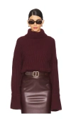 Lblc The Label Liam Sweater In Burgundy