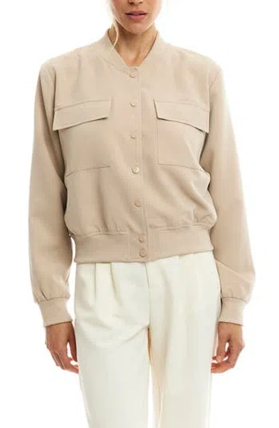 Lblc The Label Oakley Bomber Jacket In Brown