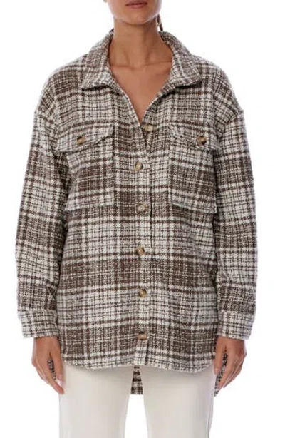 Lblc The Label Pamela Shirt Jacket In Neutral
