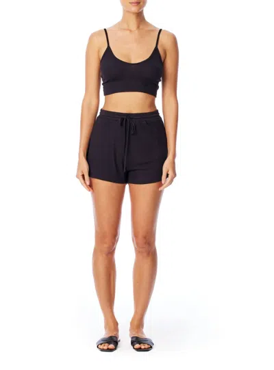 Lblc The Label Penny Ribbed Shorts In Black