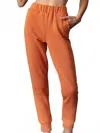 Lblc The Label Rea Sweatpants In Terracotta In Orange