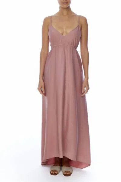 Lblc The Label Ruffle Maxi Dress In Blush In Pink