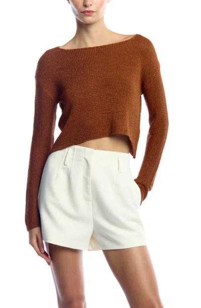 Lblc The Label Sawyer Lightweight Sweater In Brown