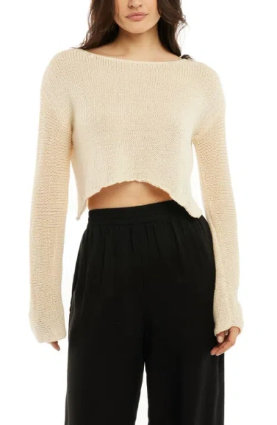 Lblc The Label Sawyer Lightweight Sweater In White