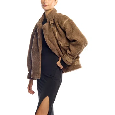 Lblc The Label Sedona Faux Jacket In Brown