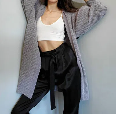 Lblc The Label Sherry Cardigan In Heather Grey