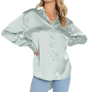 Lblc The Label Smith Button Up Shirt In Jade In Green