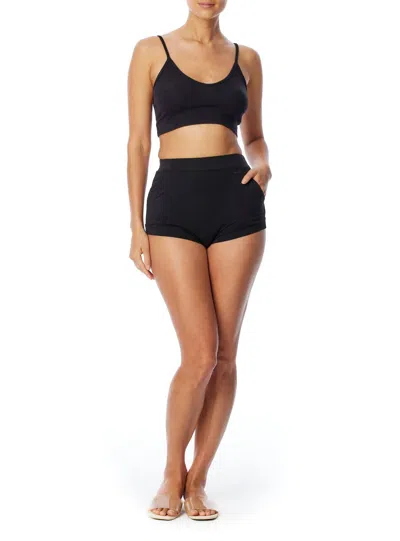Lblc The Label Steph High Waisted Shortie In Black