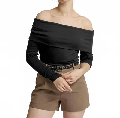 Lblc The Label Women's Josie Off Shoulder Top In Black