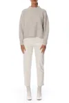Lblc The Label Women's Margaux Sweater In Oatmeal Heather In White