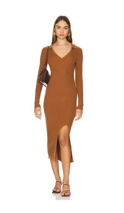 Lblc The Label Zoe Dress In Rust